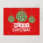 Diamant Kerstversiering Briefkaart (Voorkant)