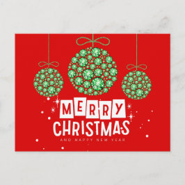 Diamant Kerstversiering Briefkaart