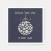 Diamant Kerstversiering Servet (Voorkant)