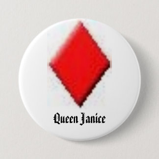 diamant, Koningin Janice Ronde Button 7,6 Cm