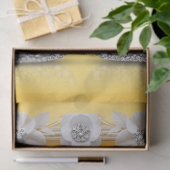 Diamant Kristallen Zwanen Romantisch Warm Scène Tissuepapier (Geschenk)