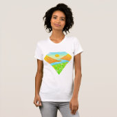 Diamant Landschap Grafische T-Shirt  (Voorkant volledig)