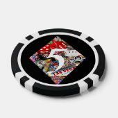 Diamant - Las Vegas Speelkaart Vorm Poker Chips (Enkel)