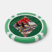 Diamant - Las Vegas Speelkaart Vorm Poker Chips (Enkel)