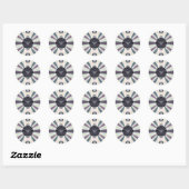 Diamant Lichtjes Ronde Sticker (Vel)