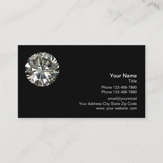 Diamant Logo Sjabloon Visitekaartje (Voorkant)