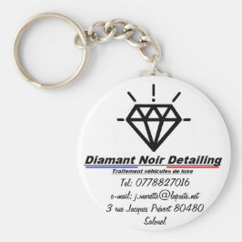 Diamant Noir Detailing-hoofdpoort Sleutelhanger