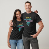 Diamant onder druk toepassen t-shirt (Unisex)