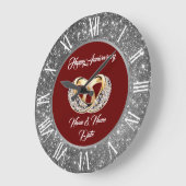 Diamant op maat gemaakte trouwringen zilveren verj grote klok (Hoek)