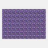 Diamant, paarse en turquoise edelsteen  inpakpapier vel (Voorkant 2)