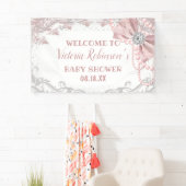 Diamant Parel Roze Roze Meisjesachtige Elegante Ba Spandoek (Insitu)