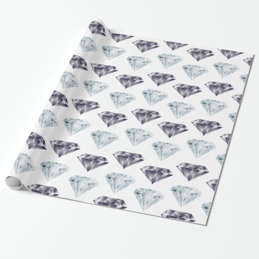 Diamant Patroon Bling Bling Luxe Dure Cadeau Cadeaupapier (Uitgerold)