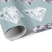 Diamant Patroon Bling Bling Luxe Dure Cadeau Cadeaupapier (Rol Hoek)