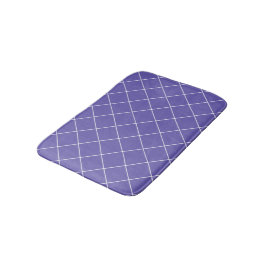 Diamant patroon paars badmat
