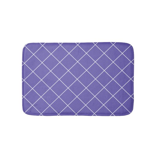 Diamant patroon paars badmat (Voorkant)