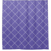 Diamant patroon paars douchegordijn (Voorkant)