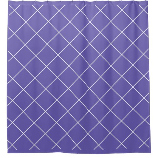 Diamant patroon paars douchegordijn (Voorkant)