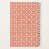 Diamant patroon Rosé Notitieboek (Achterkant)