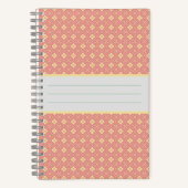 Diamant patroon Rosé Notitieboek (Voorkant)