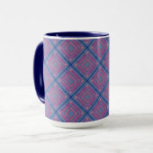 Diamant quiltpatroon 1 mok (Voorkant links)