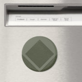 Diamant Rand Mos Groen Magneet (Insitu (Vaatwasser))