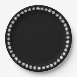 Diamant Ronde Rand Omlijst Papieren Bord