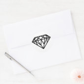 diamant ronde sticker (Envelop)