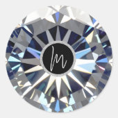 Diamant Ronde Sticker (Voorkant)