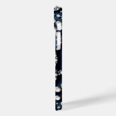 Diamant Roos & Denim Glam Bling Case-Mate iPhone Case (Achterkant / Links)