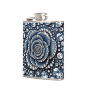 Diamant Roos & Denim Glam Bling Heupfles (Links)