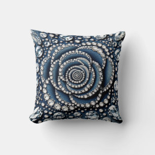 Diamant Roos & Denim Glam Bling Juwelen Kussen