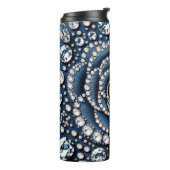 Diamant Roos & Denim Glam Glitters Thermosbeker (Gedraaid links)