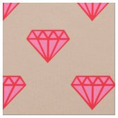 Diamant: roze en rood stof (Close Up)