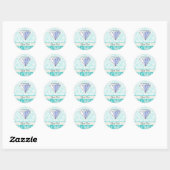 Diamant; Schattige Ronde Sticker (Vel)