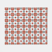 Diamant Sinaasappel Fleece Deken (Voorkant (Horizontaal))