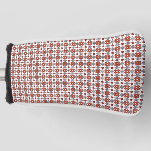 Diamant Sinaasappel Golfheadcover (Voorkant)