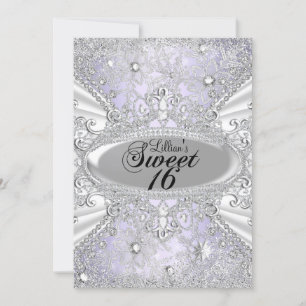 Diamant Sneeuwvlok Paarse Winter Wonderland Sweet1 Kaart