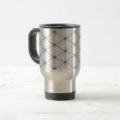 Diamant Sneeuwvlok Patroon Bierpul Reisbeker (Voorkant links)