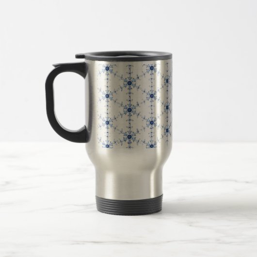 Diamant Sneeuwvlok Patroon Bierpul Reisbeker (Links)