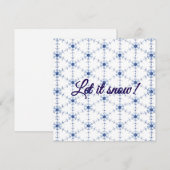 Diamant Sneeuwvlok Patroon Briefkaart (Voorkant / Achterkant)