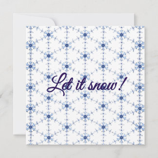 Diamant Sneeuwvlok Patroon Briefkaart