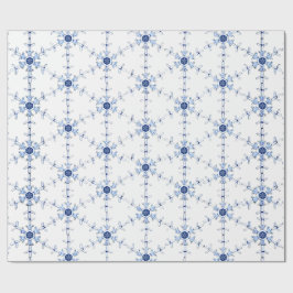 Diamant Sneeuwvlok Patroon Inpakpapier