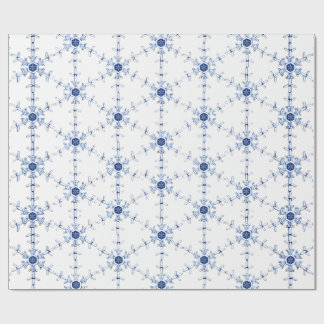 Diamant Sneeuwvlok Patroon Inpakpapier