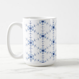 Diamant Sneeuwvlok Patroon Koffiemok