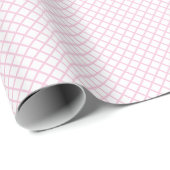Diamant Traliewerk Licht Roze - Wit Cadeaupapier (Rol Hoek)