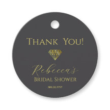 Diamant Trouw Bruiloft Favor Tag