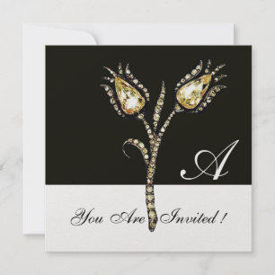 DIAMANT TULPEN MONOGRAM ,Ice Metallic Kaart