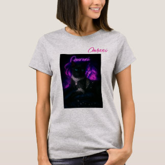 Diamant versierde kat met elegante vrouw - Luxe ku T-shirt