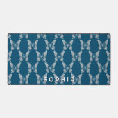 Diamant vlinder patroon, vetgedrukte naam op Ocean Bureaumat (Voorkant)