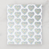 Diamant waterverf 60e bruiloft evenement plaats ka plaatskaartje (Binnenkant ongevouwen)